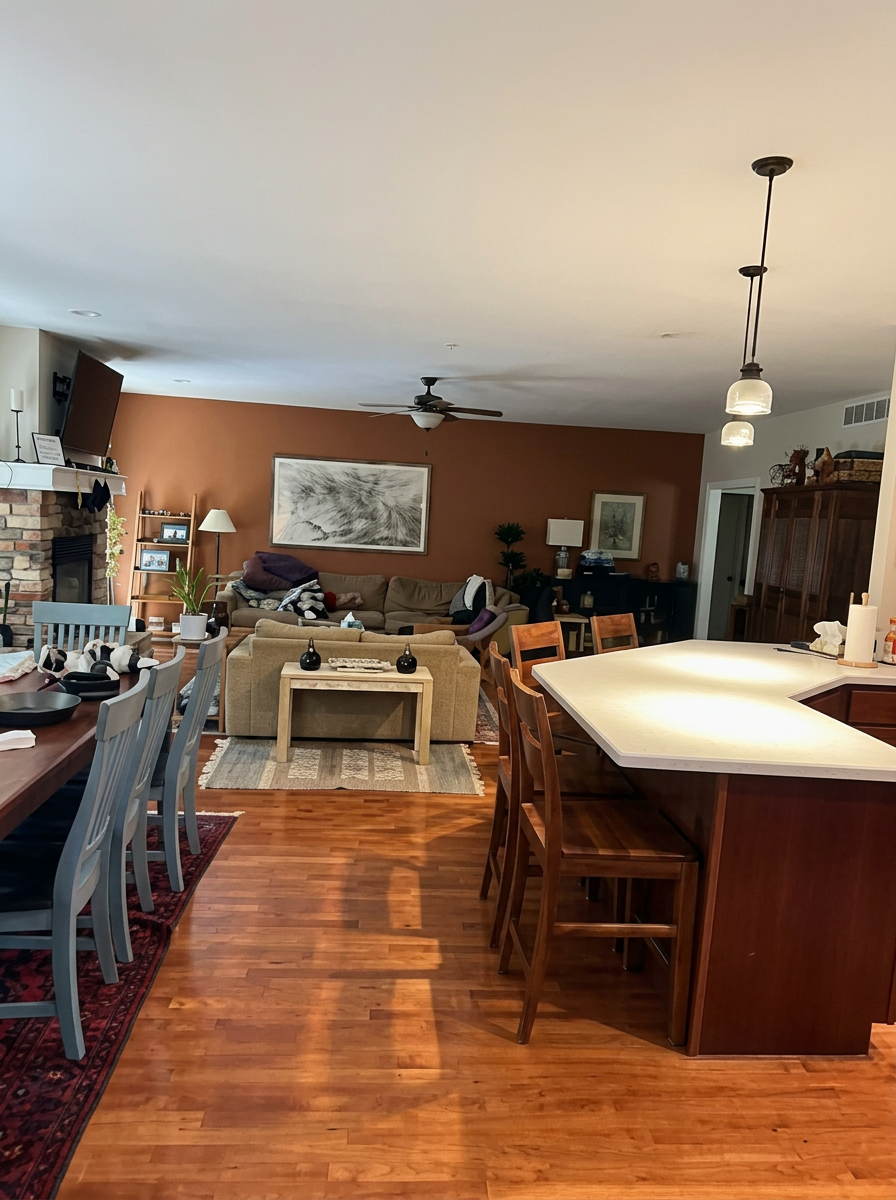 Bright organized kitchen after Happy to Clean visit