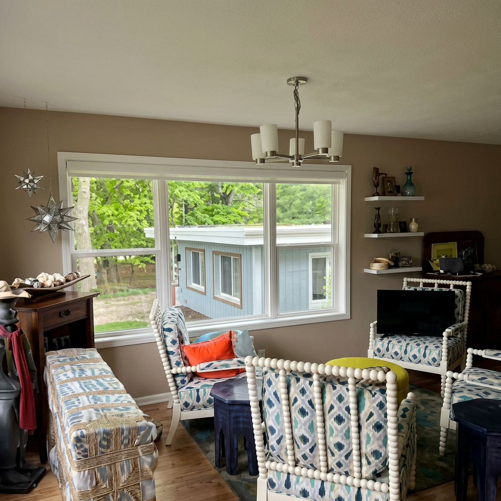 Neat living room after Amber's visit